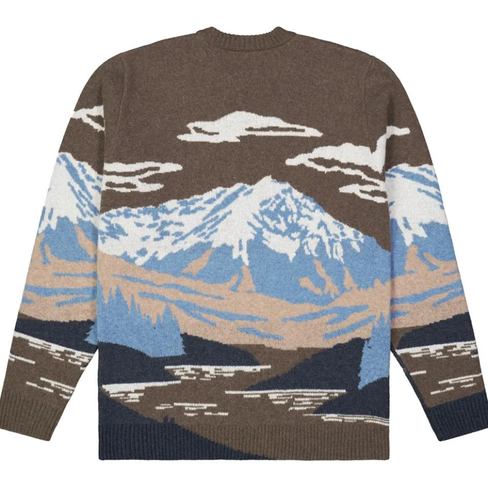Maglione Picture Gibow Knit Sweater Cloudy Landscape Men