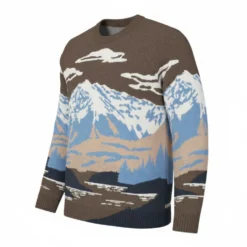 Maglione Picture Gibow Knit Sweater Cloudy Landscape Men