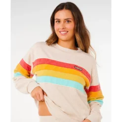 Maglione Rip Curl Surf Revival Relaxed Oatmeal