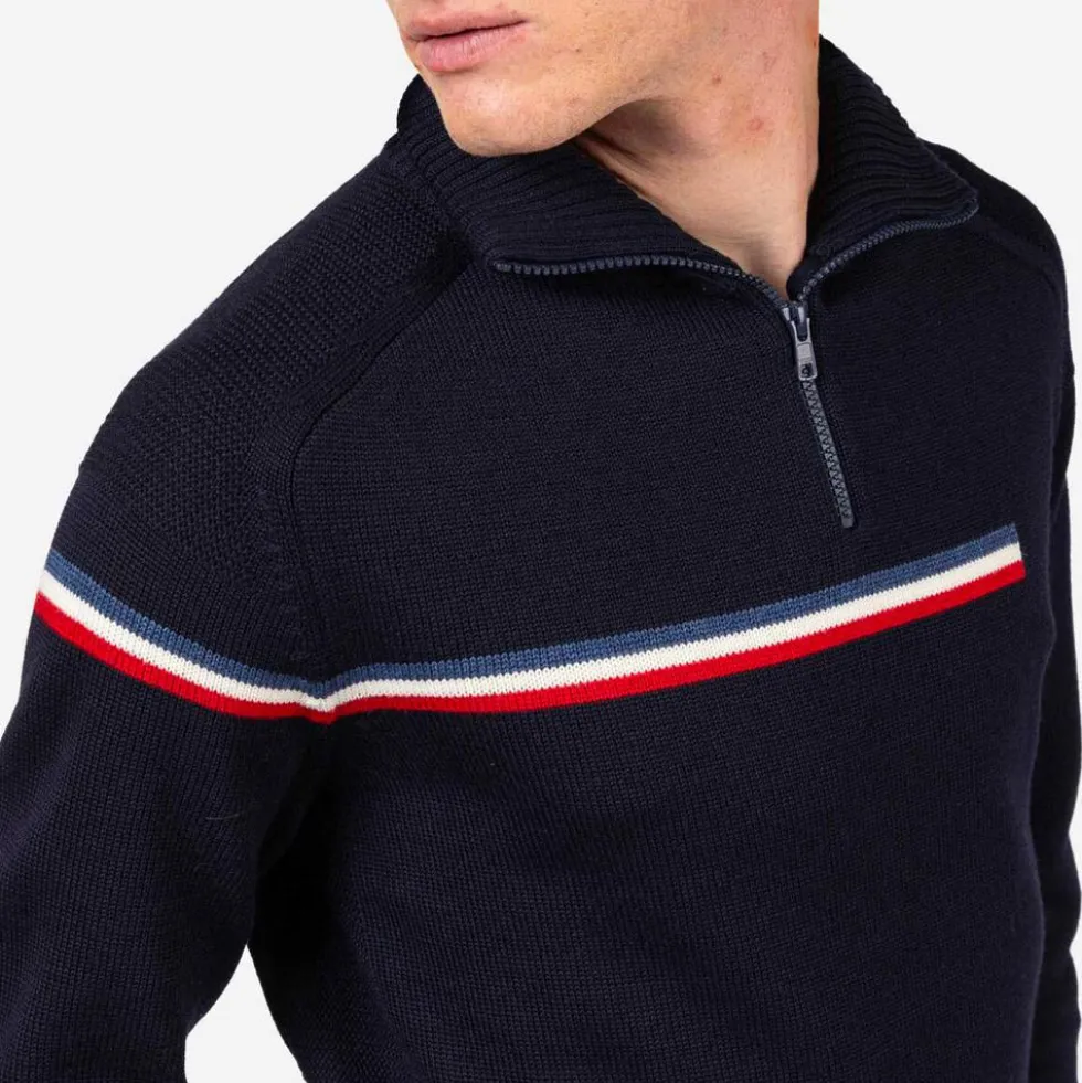 Maglione Rossignol Odysseus Half Zip Merino Dark Navy