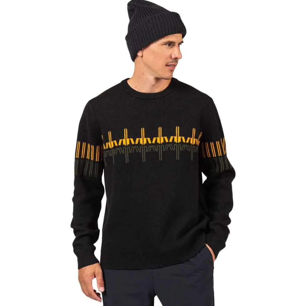 Maglione Rossignol Patterned Crewneck Black