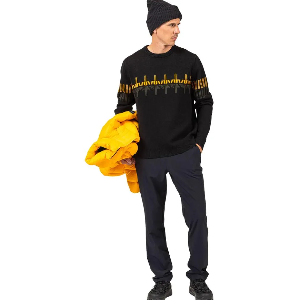 Maglione Rossignol Patterned Crewneck Black