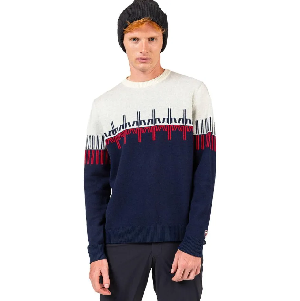 Maglione Rossignol Patterned Crewneck Dark Navy
