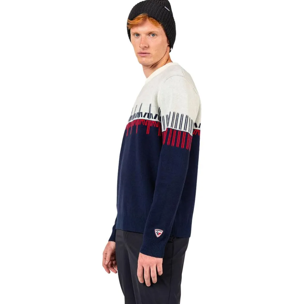 Maglione Rossignol Patterned Crewneck Dark Navy