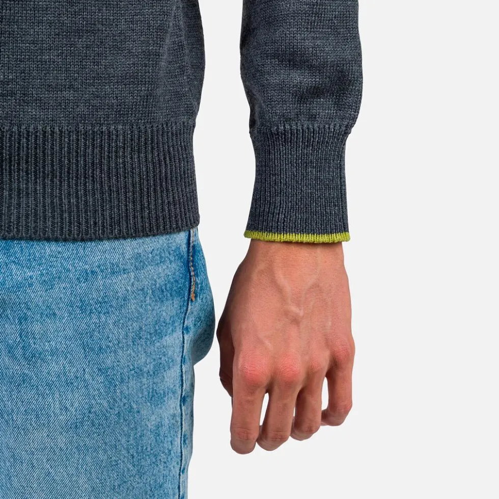 Maglione Rossignol Stripe Rn Knit New Onyx Grey