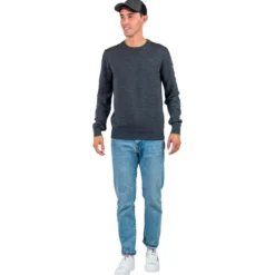 Maglione Rossignol Stripe Rn Knit New Onyx Grey