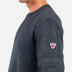Maglione Rossignol Stripe Rn Knit New Onyx Grey