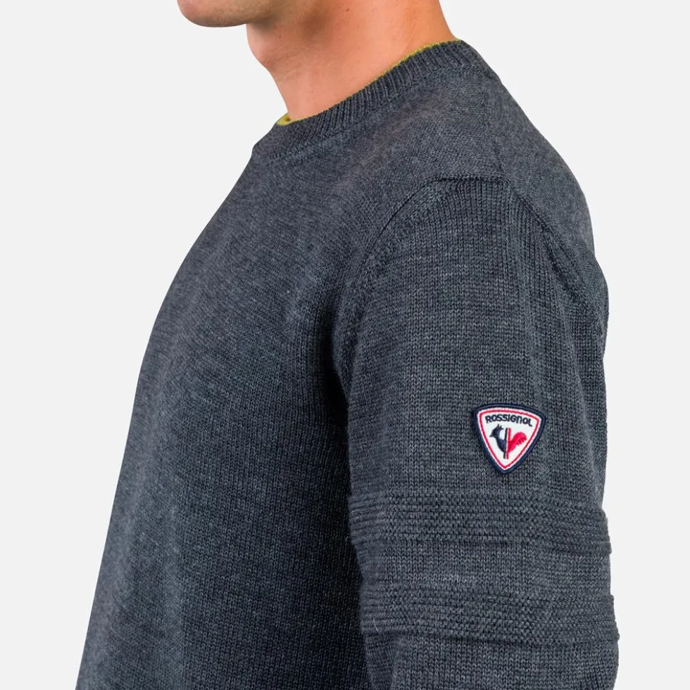 Maglione Rossignol Stripe Rn Knit New Onyx Grey