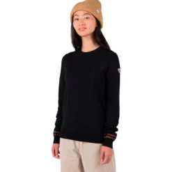 Maglione Rossignol W Corporate Crew Neck Black