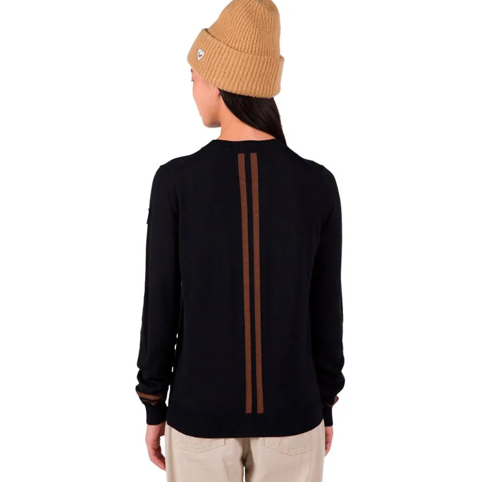 Maglione Rossignol W Corporate Crew Neck Black