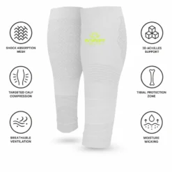 Manicotti di compressione Bv Sport Booster Elite Evolution Gris Lime