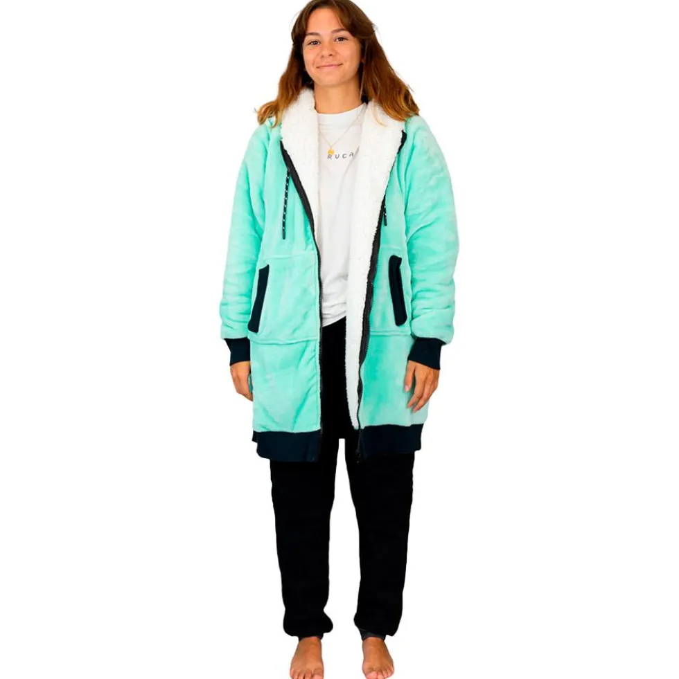 Mantelle All-In Plaid Vest Turquoise