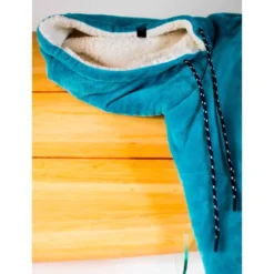 Mantelle All-In Poncho Plaid Blue