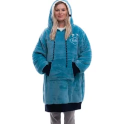 Mantelle All-In Poncho Plaid Blue