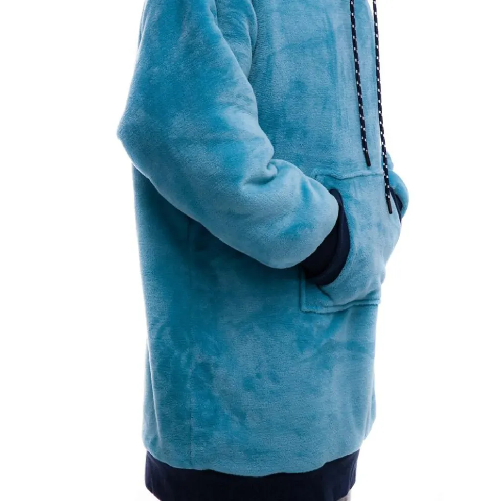 Mantelle All-In Poncho Plaid Blue