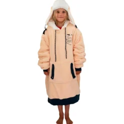 Mantelle All-In Poncho Plaid Junior Dark Pink