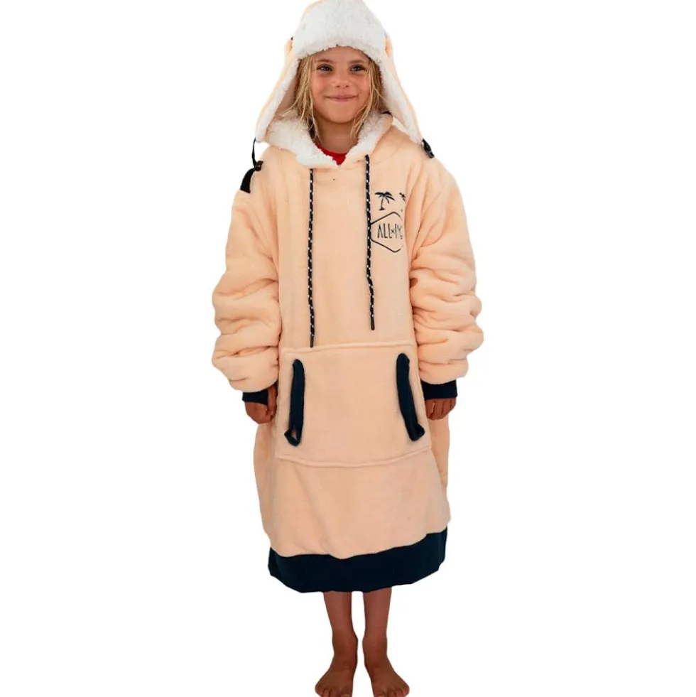 Mantelle All-In Poncho Plaid Junior Dark Pink
