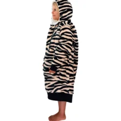 Mantelle All-In Poncho Plaid Junior Zebra