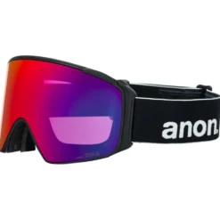 Maschera Anon M4S Cylindrical MFI Black Perceive Sunny Red + Perceive Cloudy Burst