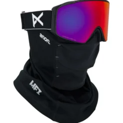 Maschera Anon M4S Cylindrical MFI Black Perceive Sunny Red + Perceive Cloudy Burst