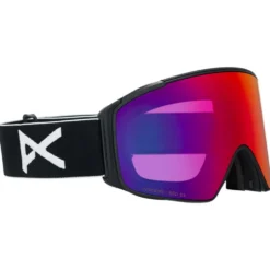 Maschera Anon M4S Cylindrical MFI Black Perceive Sunny Red + Perceive Cloudy Burst