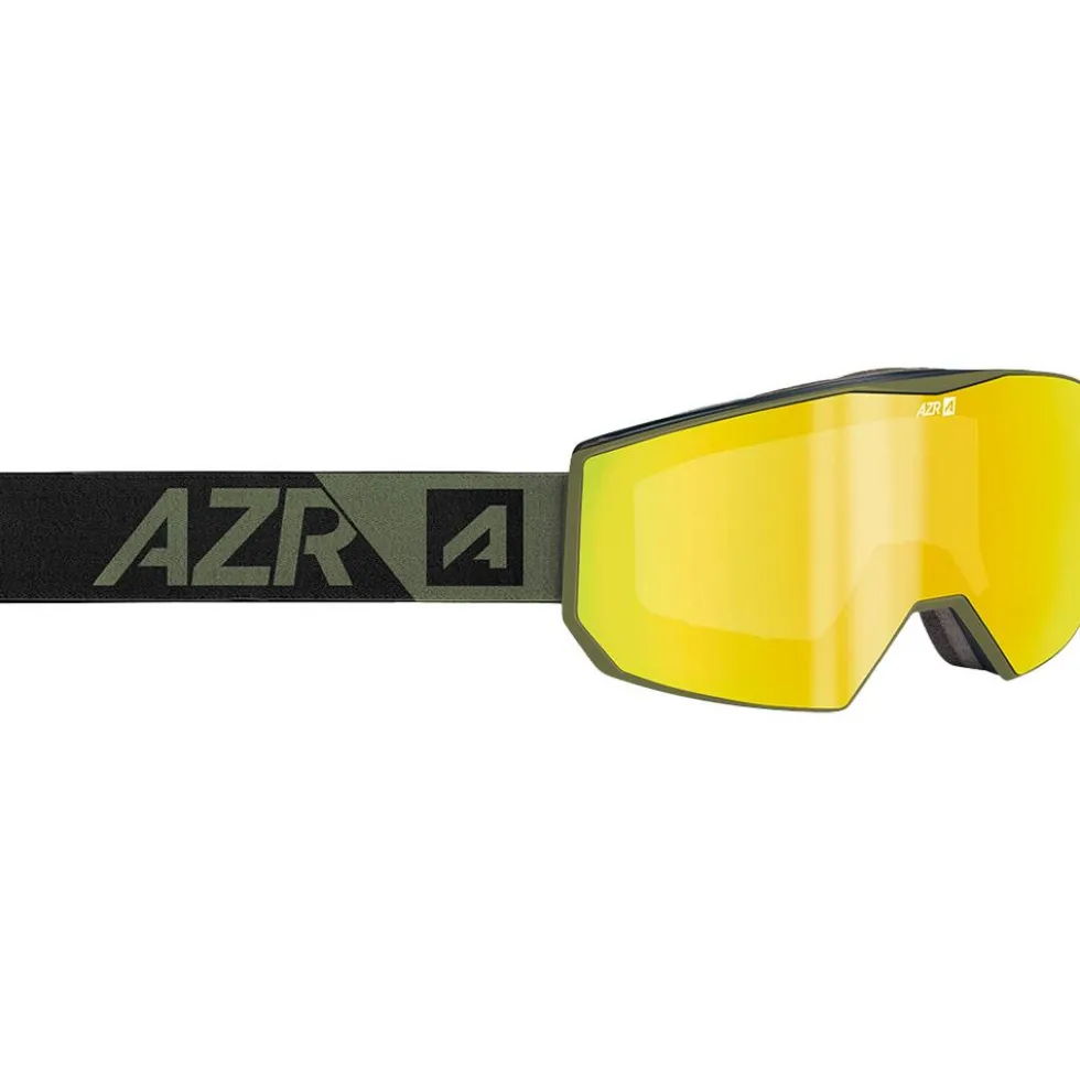 Maschera AZR Evolution Otg Kaki Mate Full Jaune Multicouche