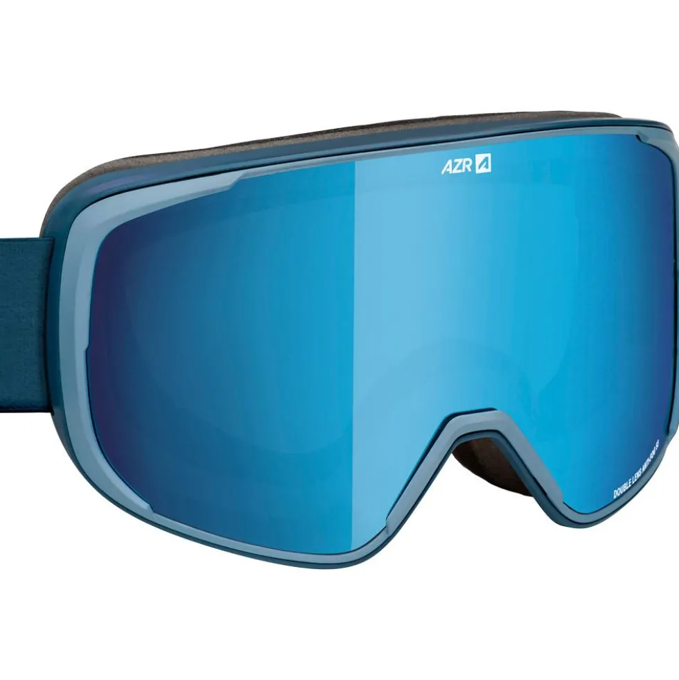 Maschera AZR Snow Otg Bleu Mat Ice Blue Multicouche