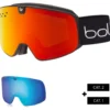 Maschera Bollé Nevada Neo Black Matte Sunrise + Light Vermillon Blue