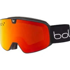 Maschera Bollé Nevada Neo Black Matte Sunrise + Light Vermillon Blue