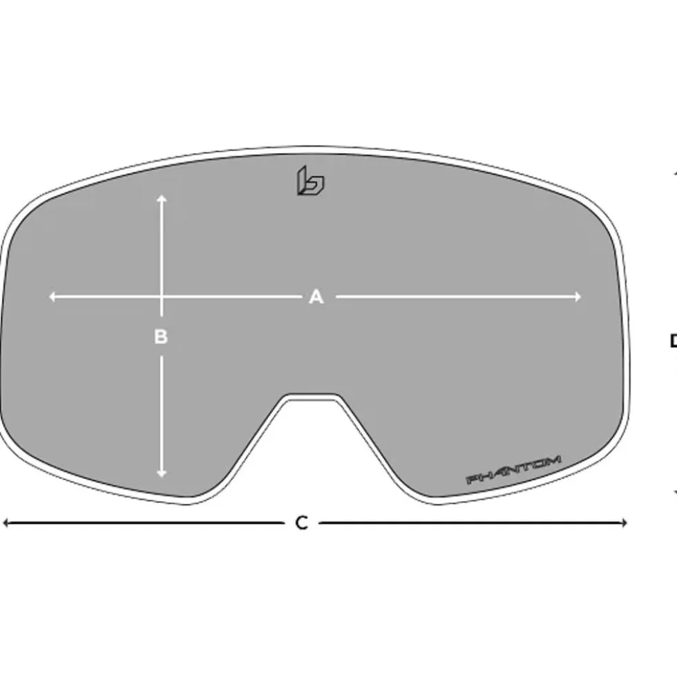Maschera Bollé Nevada Small Black Corp Matte Vermillon Gun