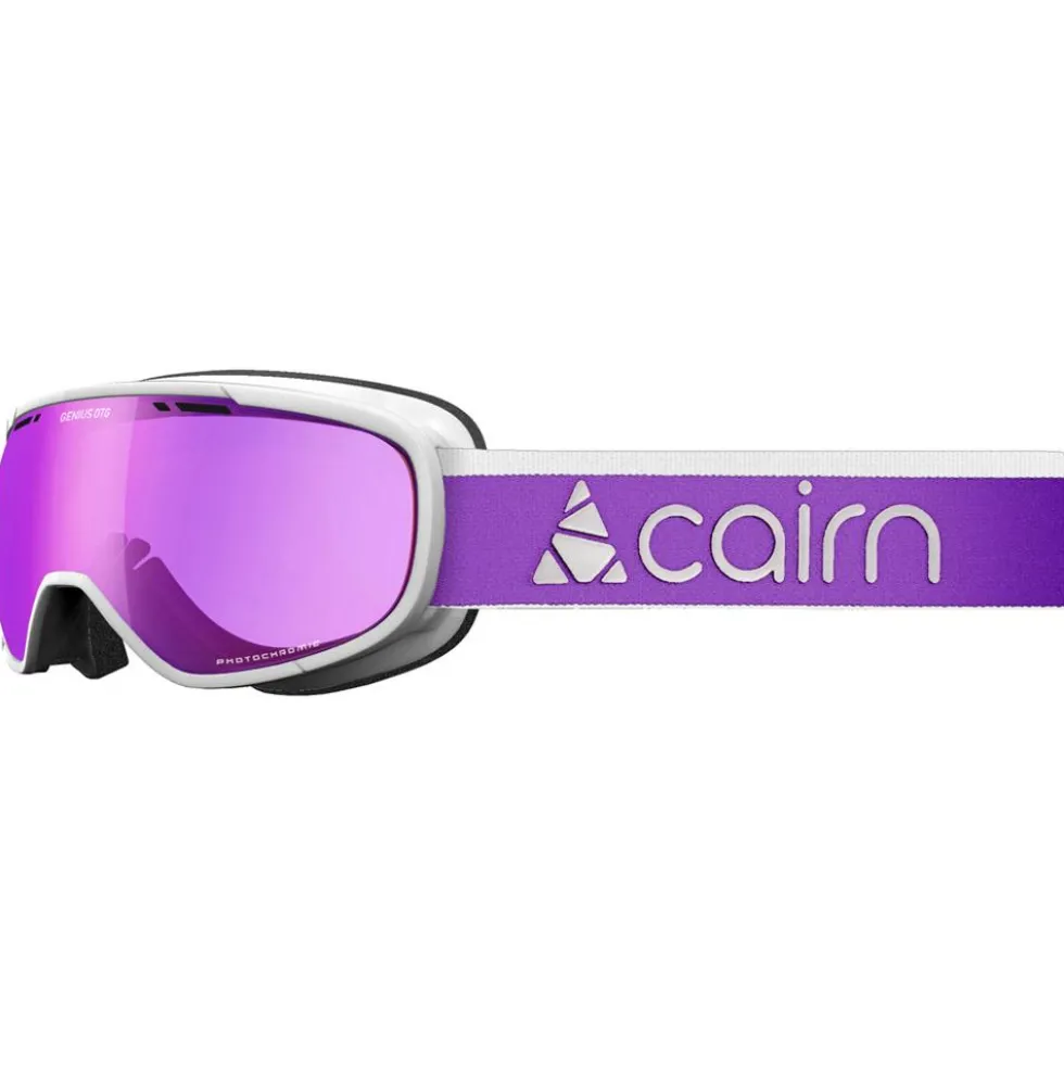 Maschera Cairn Genius Otg Mat White Purple / Evolight Nxt Purple Mirror