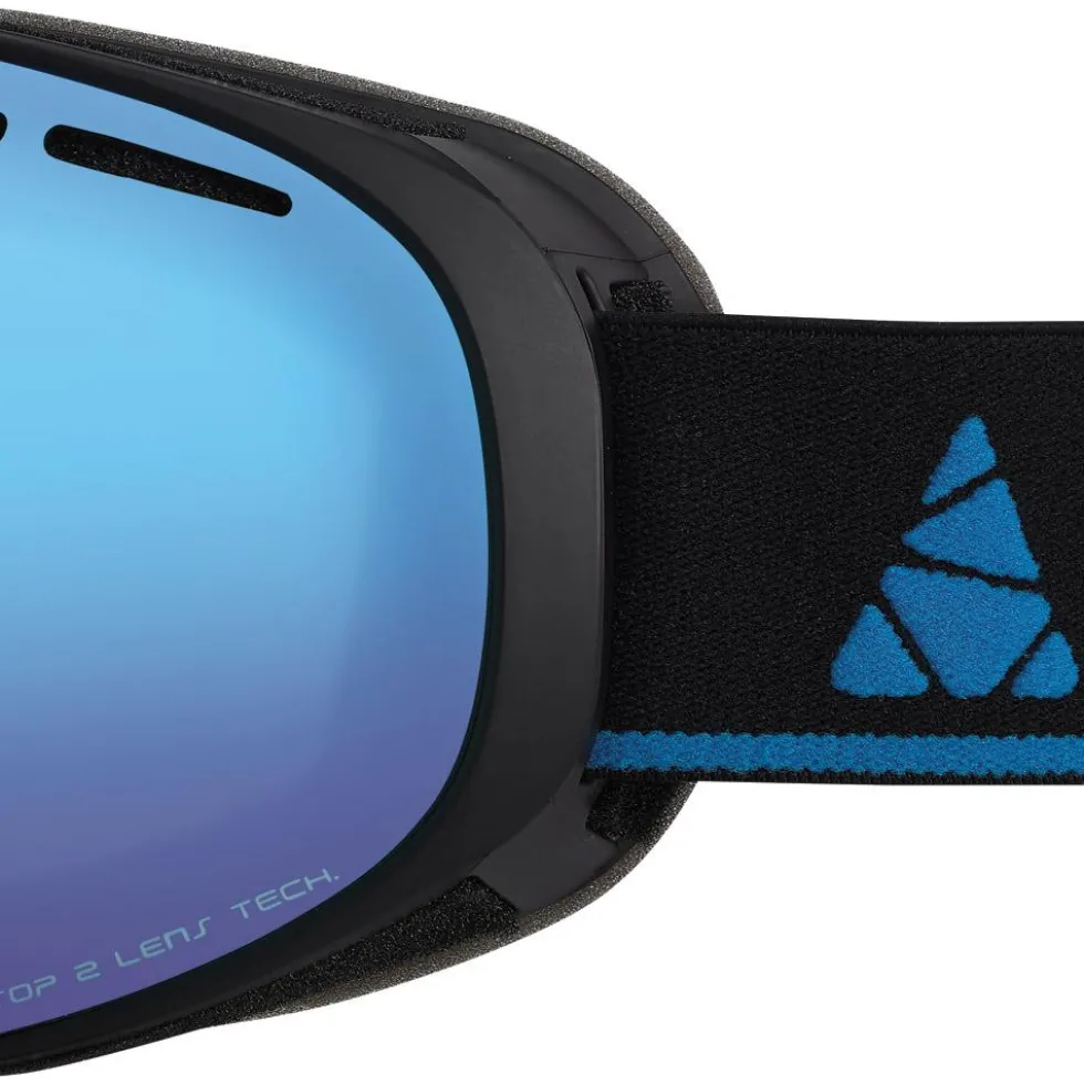 Maschera Cairn Spot Mat Black Blue Mirror Otg Spx 3000 Ium