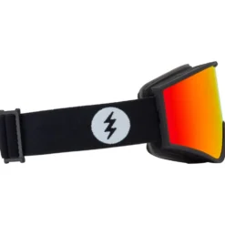 Maschera Electric Kleveland S Matte Black Red Chrome