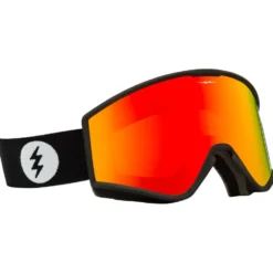 Maschera Electric Kleveland S Matte Black Red Chrome