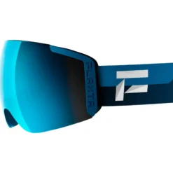 Maschera Flaxta Episode Dark Blue Dusk Blue Blue Mirror Lens