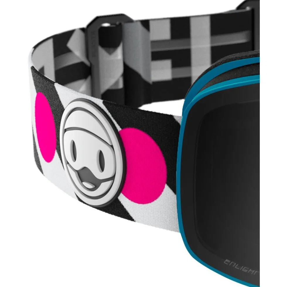 Maschera Flaxta Prime Junior Flaxta Blue Bright Pink Silver Mirror