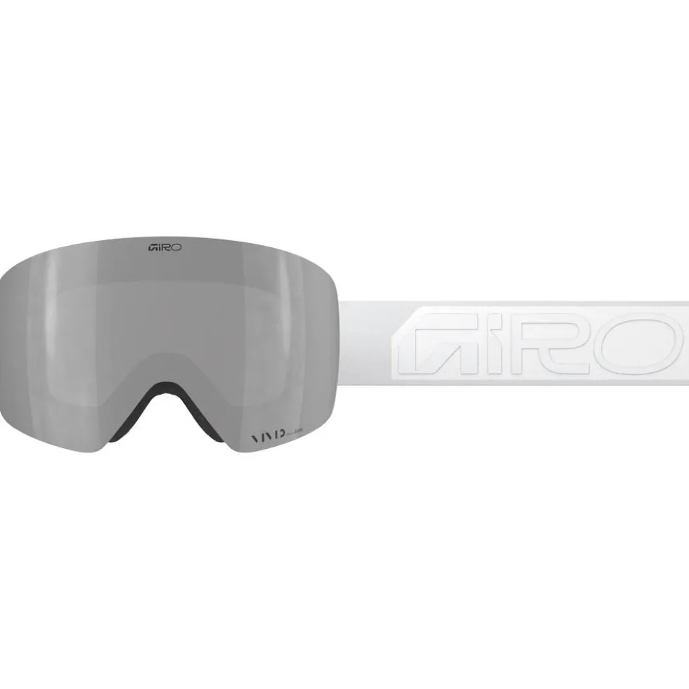 Maschera Giro Contour White Wordmark Vivid Onyx + Vivid Infrared