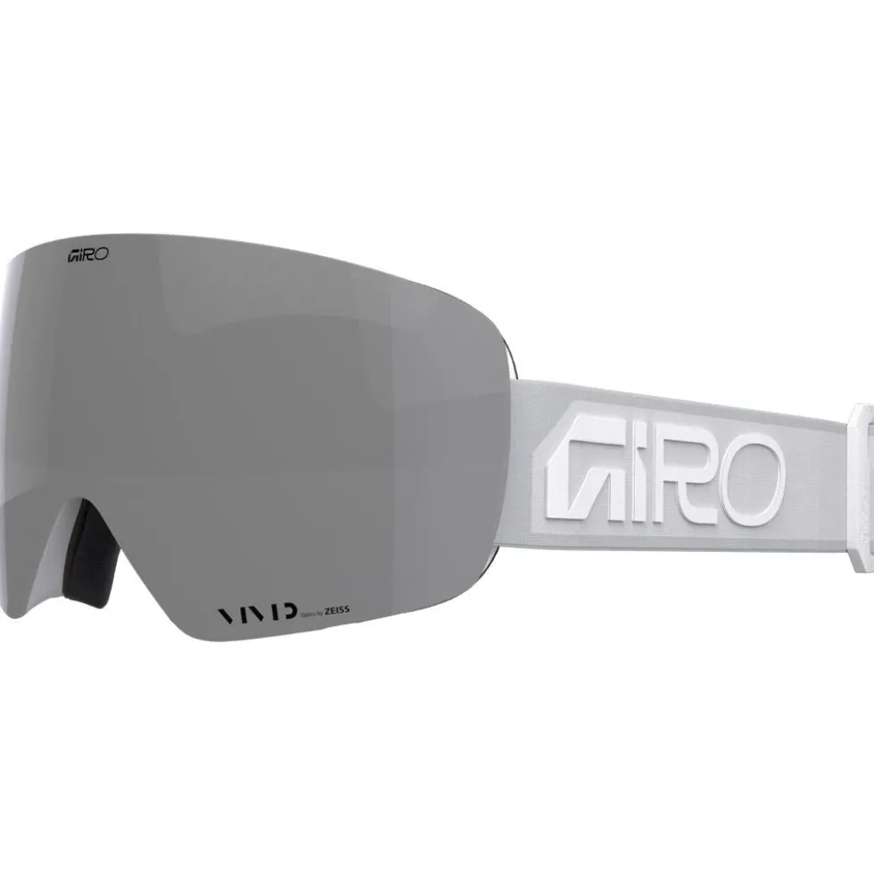 Maschera Giro Contour White Wordmark Vivid Onyx + Vivid Infrared
