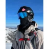 Maschera Glisshop Mountain Belledonne Black Adaptive Blue Mirror