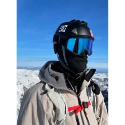 Maschera Glisshop Mountain Belledonne Black Adaptive Blue Mirror