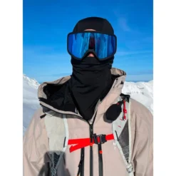 Maschera Glisshop Mountain Belledonne Black Adaptive Blue Mirror