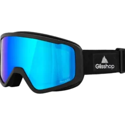 Maschera Glisshop Mountain Belledonne Black Adaptive Blue Mirror