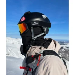 Maschera Glisshop Mountain Belledonne Black Adaptive Red Mirror