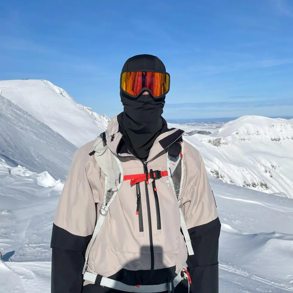 Maschera Glisshop Mountain Belledonne Black Adaptive Red Mirror