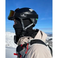 Maschera Glisshop Mountain Belledonne Black Adaptive Red Mirror