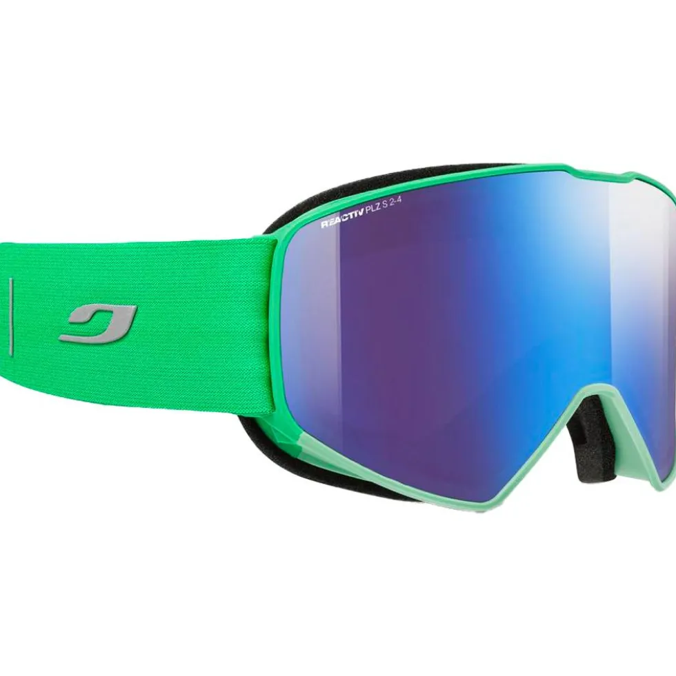 Maschera Julbo Cyrius-X Vert Fluo Reactiv 2-4 Polarized