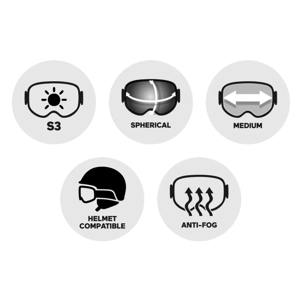 Maschera Julbo Echo Blanc Noir Spectron 3