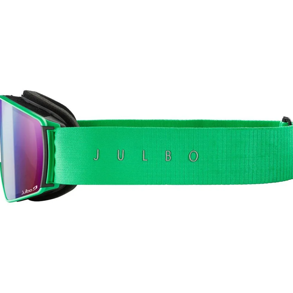 Maschera Julbo Launcher Vert Fluo Noir Reactiv 0-4 High Contrast