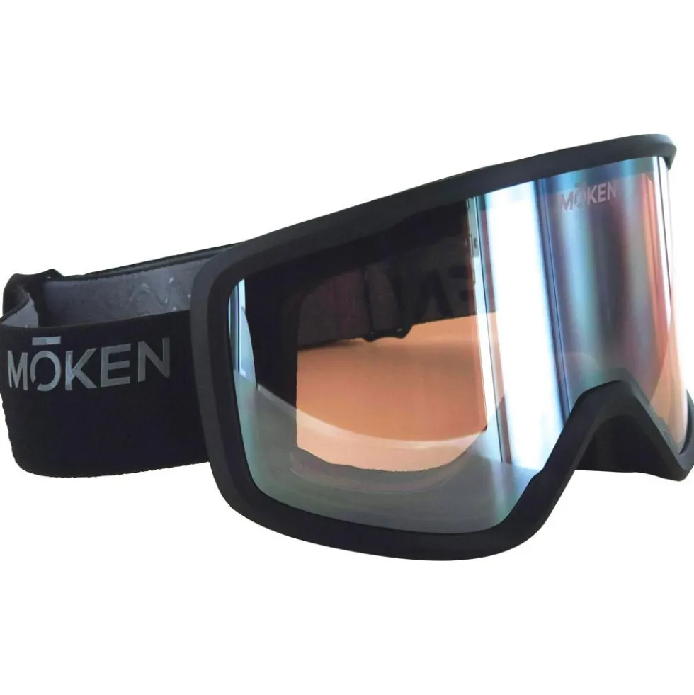 Maschera Moken Vision Two Black Silver Pink Flash Silver