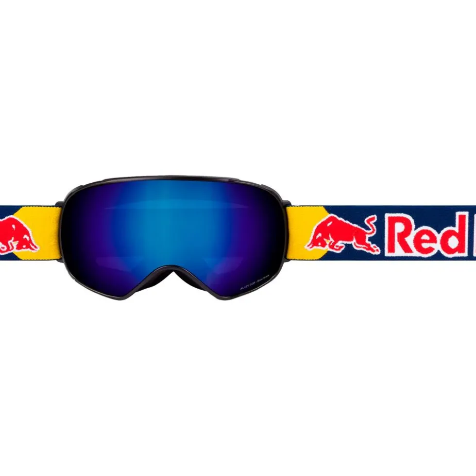 Maschera Red Bull Spect Alley Oop Matte Black Blue Grey with Blue Mirror Snow